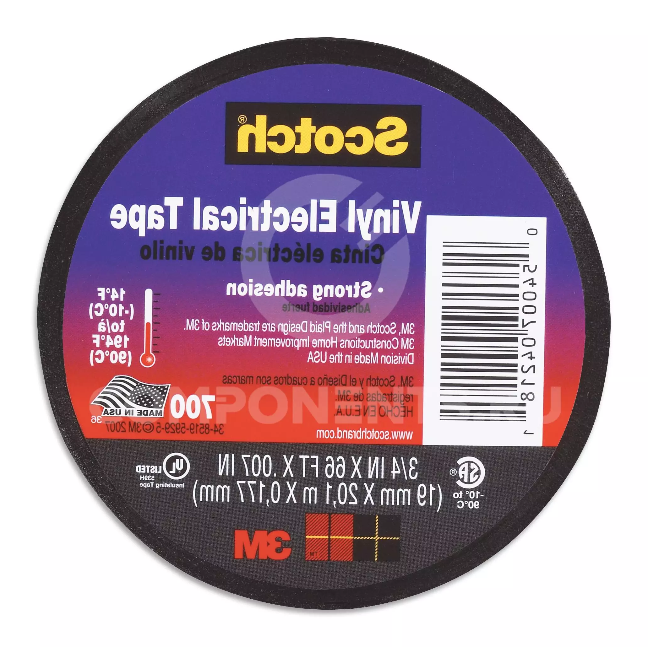 700 TAPE 19MM X 20MTR BLACK