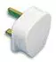 PLUG, 3A FUSED, WHITE